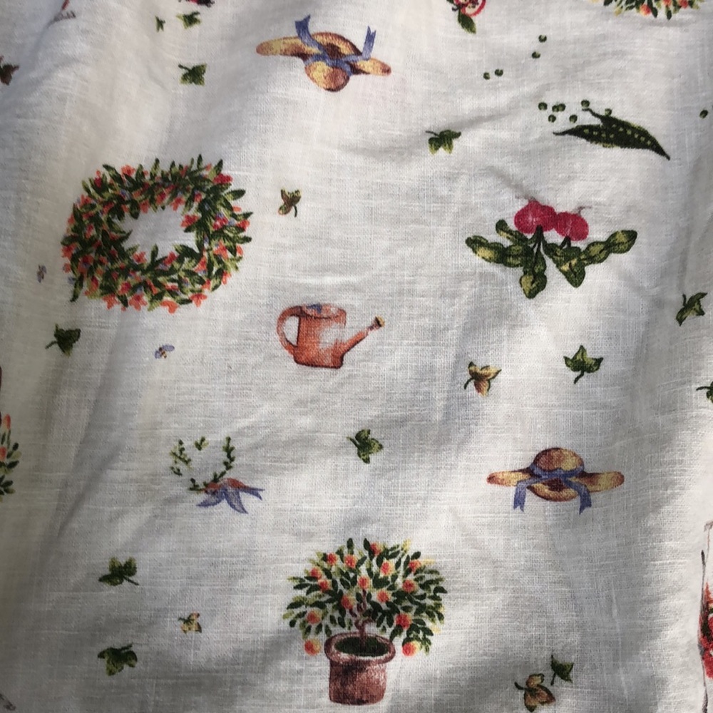 Lands' End White Maxi Dress with Floral Animal Print - Picture 5 of 6